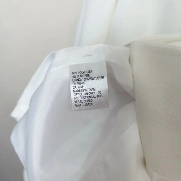 Tahari ASL Womens 4 Bell Sleeve  White Career Blazer - Picture 10 of 15